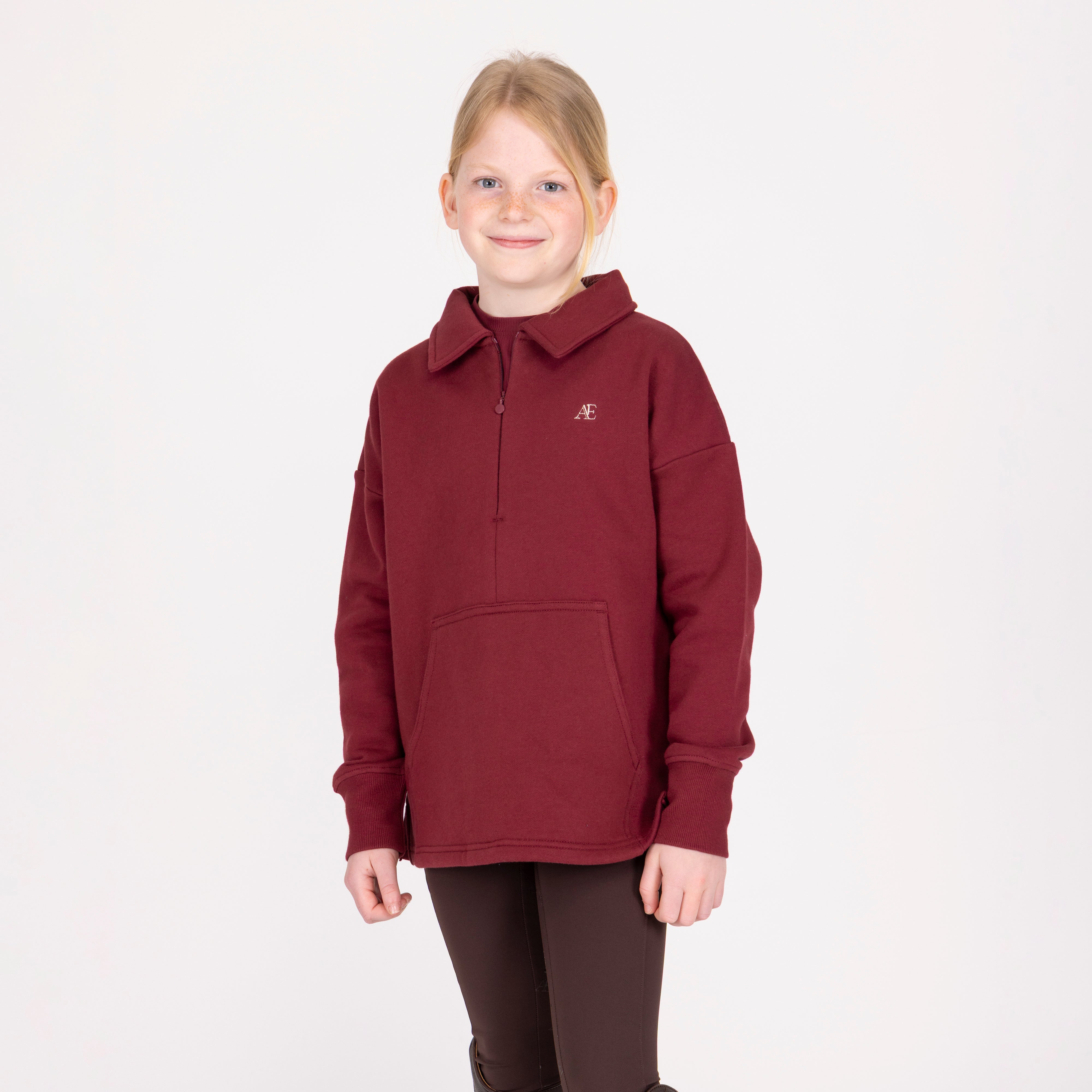 Aubrion Equestrian Quarter Zip Sweater - Young Rider