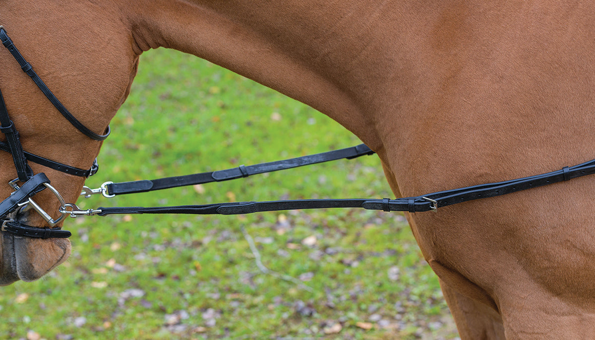 Avignon Leather & Elastic Side Reins