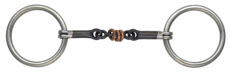 Sweet Iron Copper Roller Snaffle