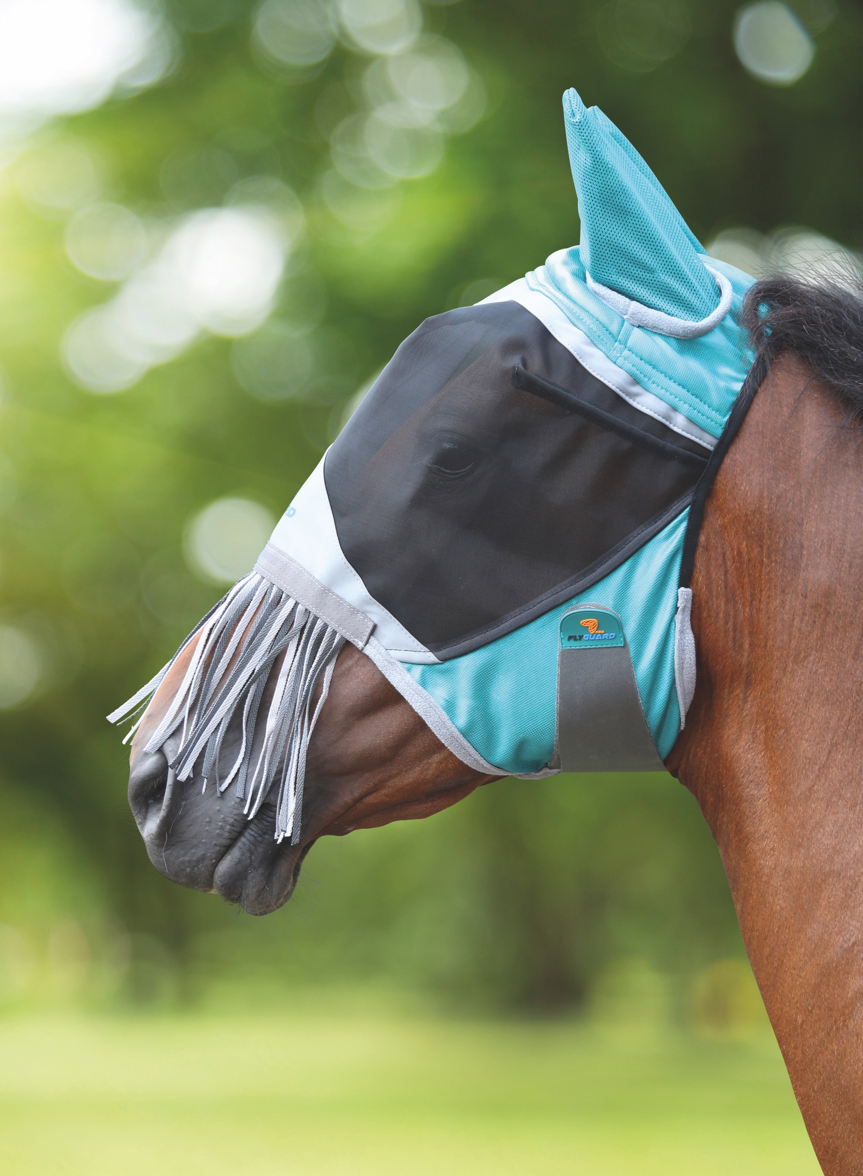 Deluxe Fly Mask with Nose Fringe