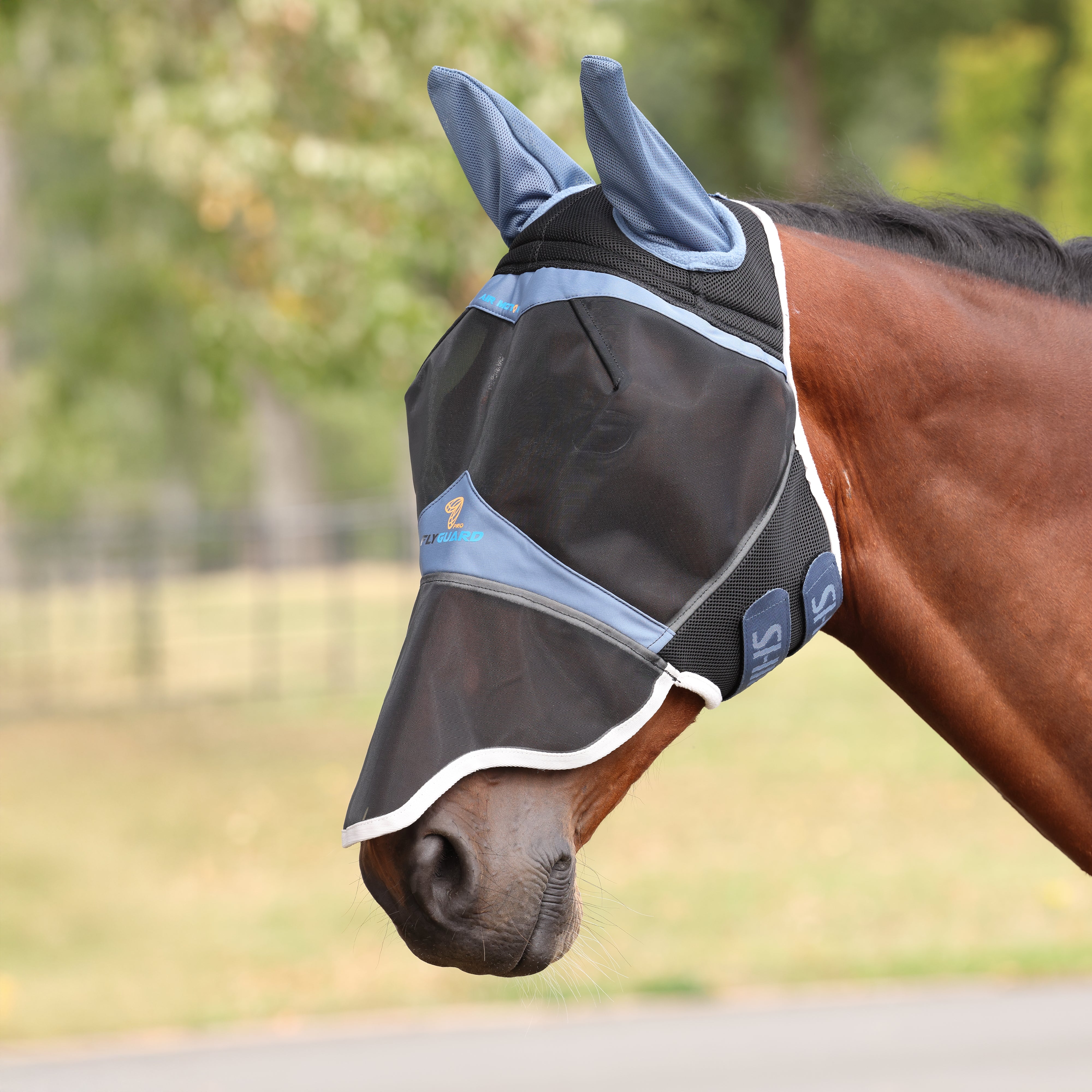 FlyGuard Pro Air Motion Fly Mask with Ears & Nose