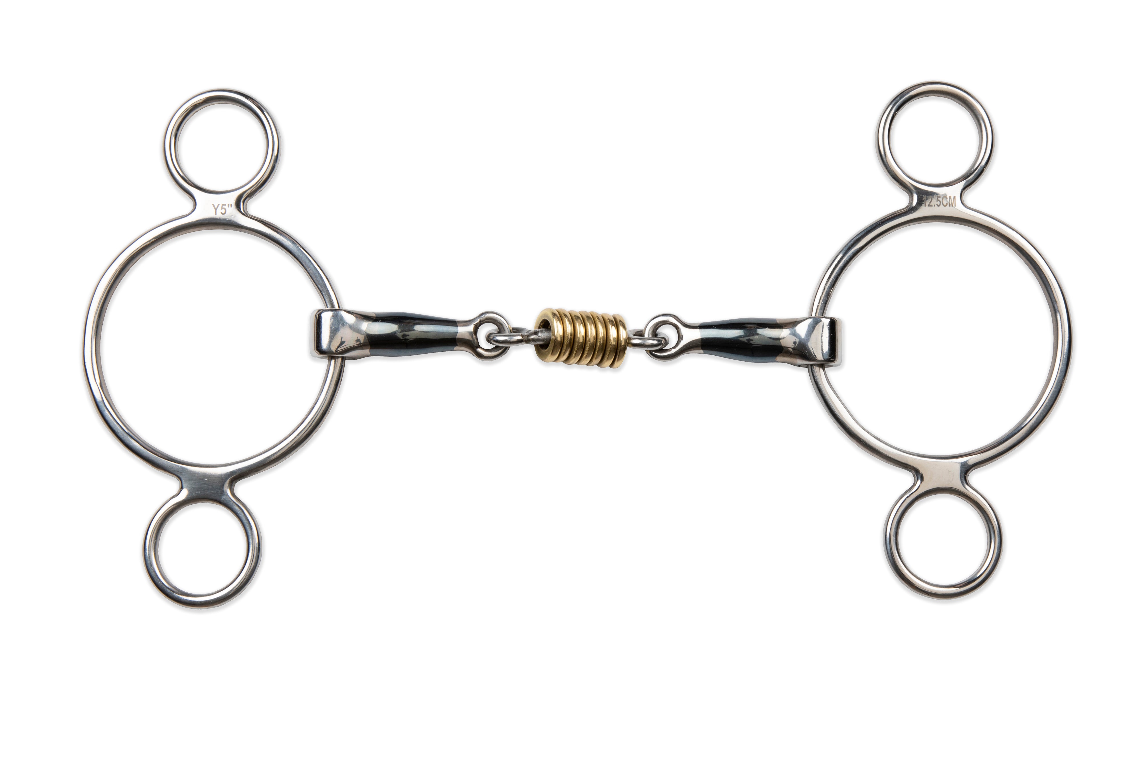 Blue Sweet Iron Two Ring Gag Brs Rollers